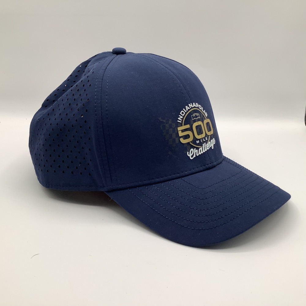 Indianapolis 500 Mile Challenge Navy Blue Baseball Hat Back Mesh Strapback